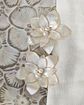 Set 2 pines flores de 6 cms gold - Miniatura 3