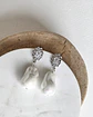 Aros vintage circón y perla barroca - Miniatura 1