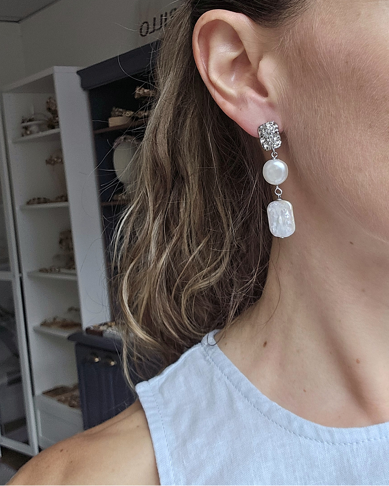 Aros perlas distintas formas