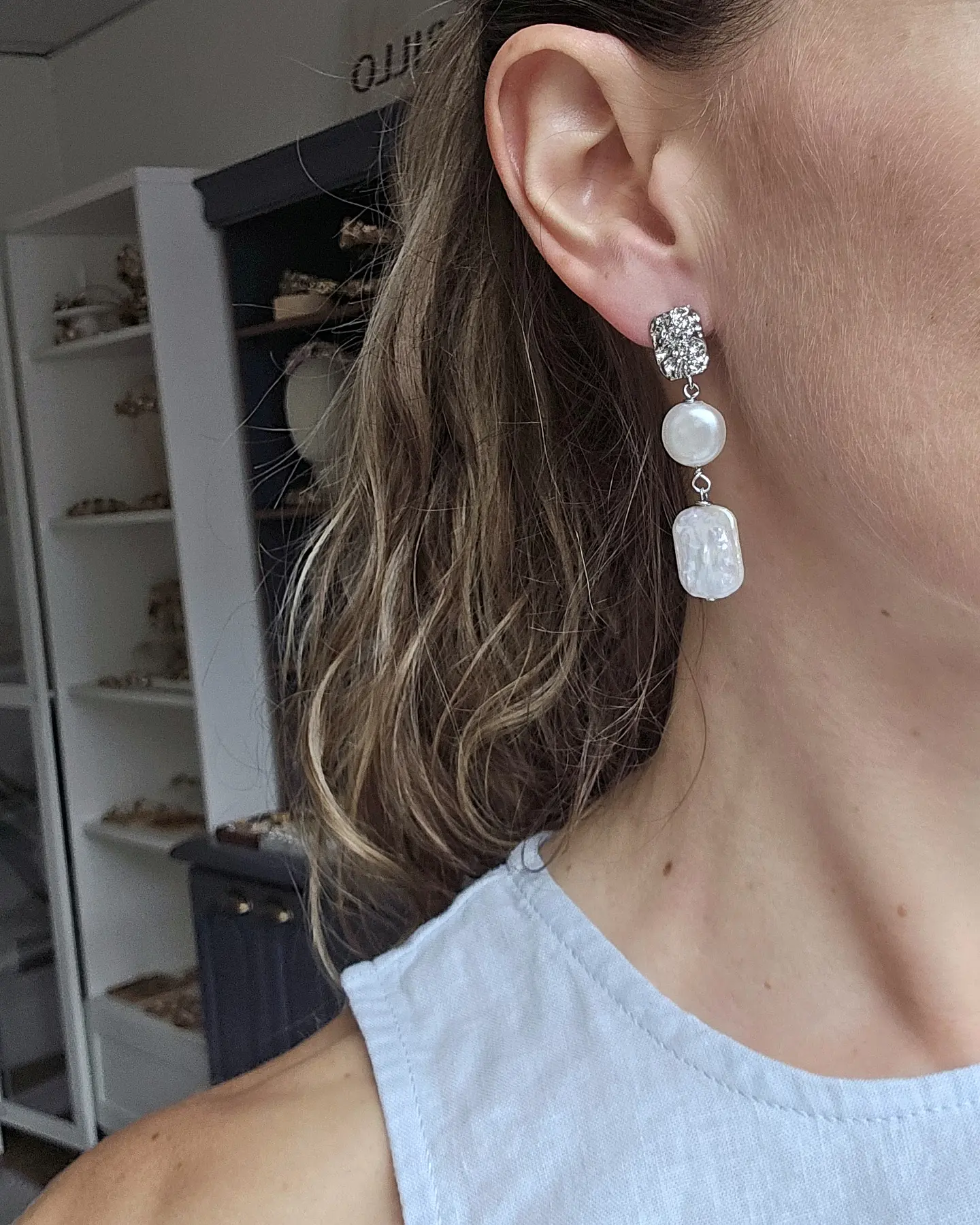Aros perlas distintas formas 3