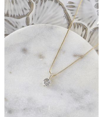 Collar punto de luz colgante gold