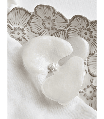 Orquídea M multicapas seda