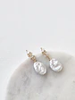 Aros circonita y perla natural oro - Miniatura 6