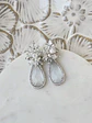 Aros cristal blanco con circonitas y racimo - Miniatura 1