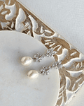 Aros circonitas con perla natural