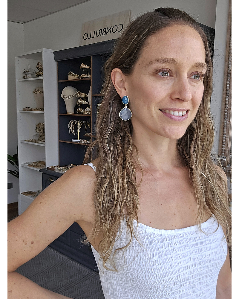 Aros petróleo y celeste