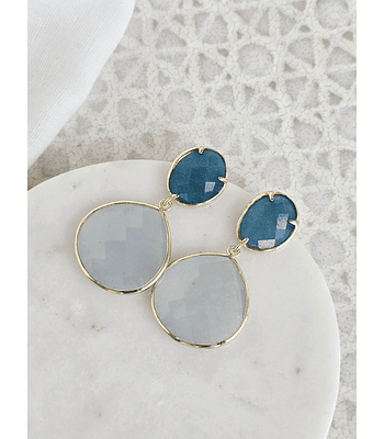 Aros petróleo y celeste