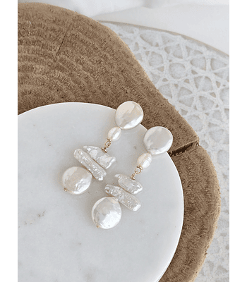 Aros perlas distintos tamaño diseño 2