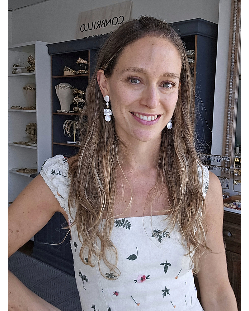 Aros perlas distintos tamaño diseño 2