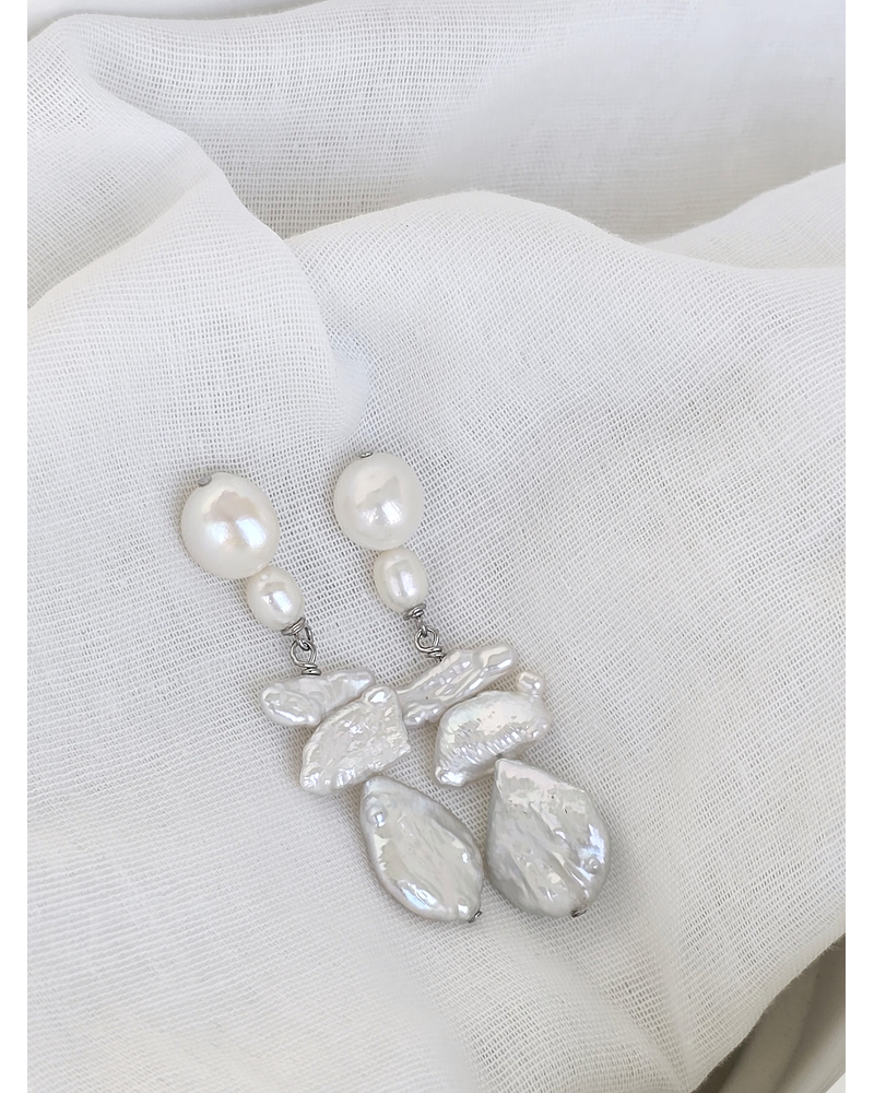 Aros perlas irregulares diseño 2