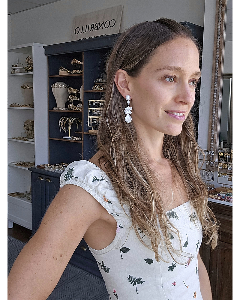 Aros perlas distintos tamaños