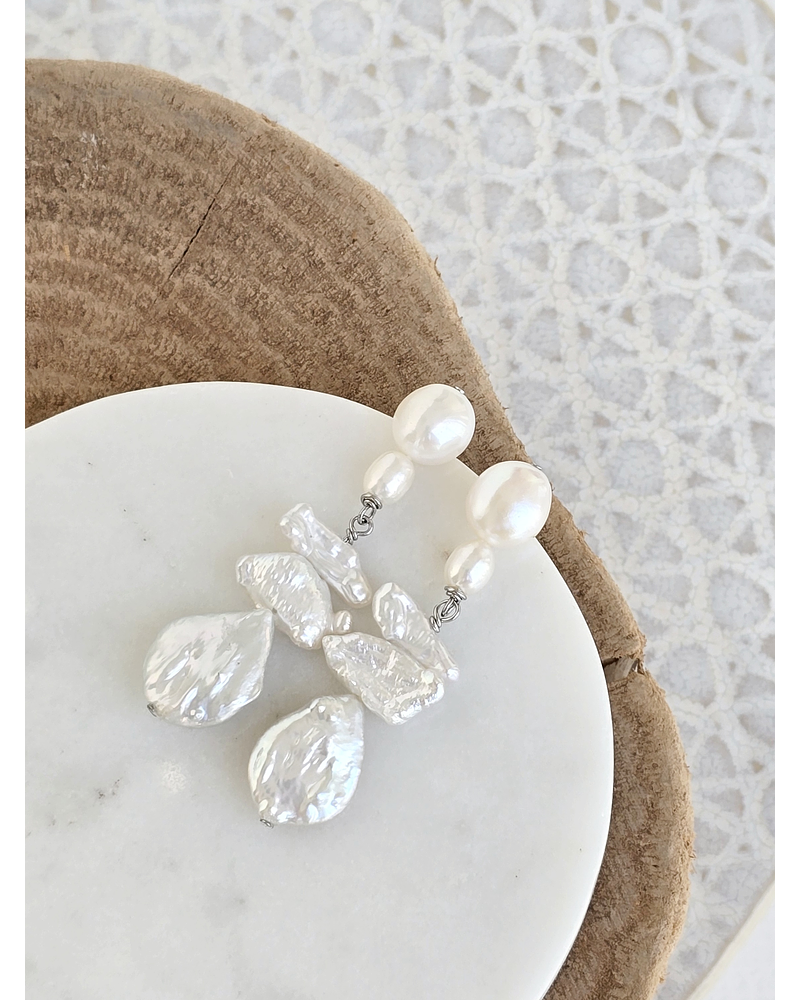 Aros perlas distintos tamaños