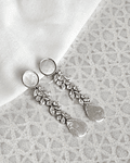 Aros con circonita y perla largos