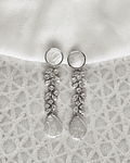 Aros con circonita y perla largos