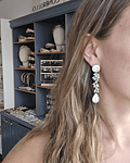 Aros con circonita y perla largos