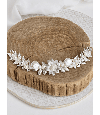 Tocado Olimpia plateado