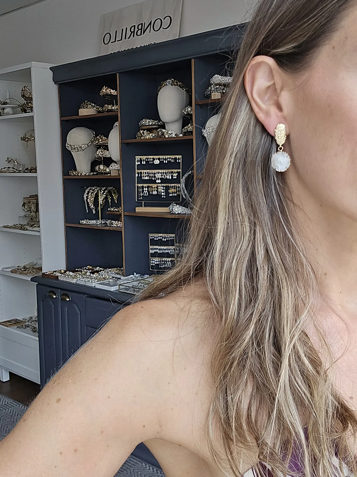 Aros concha perla 3