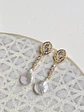 Aros retro circonitas y perla natural - Miniatura 1