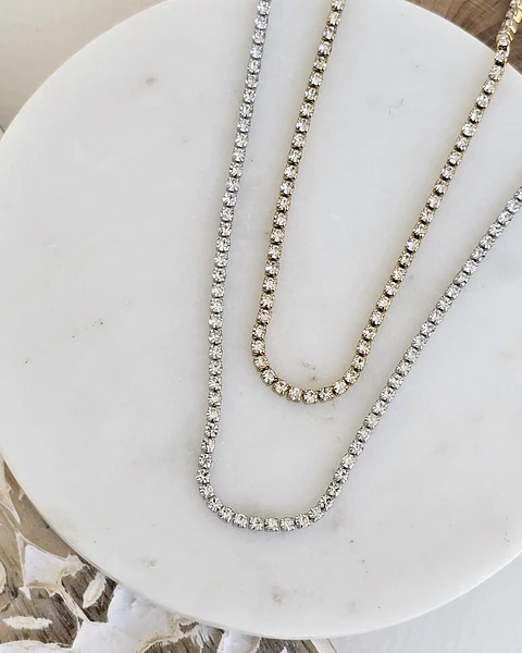 Collar circonitas choker