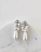 Aros vintage con perla y racimo - Miniatura 2
