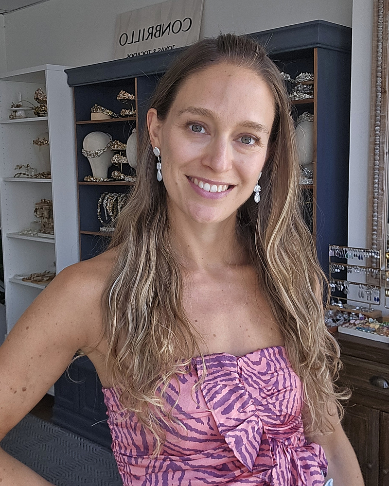 Aros perlas irregulares pequeños