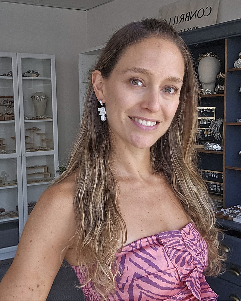 Aros argolla con perlas distintas formas