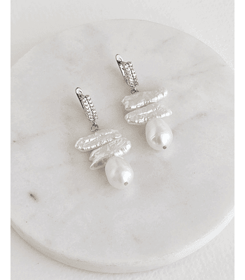 Aros argolla con perlas distintas formas