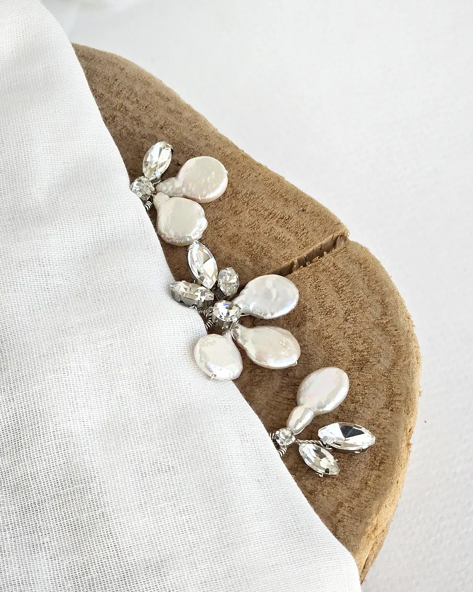 Set pins perlas y brillos 2