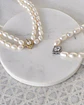 Choker de perlas centro vintage plata - Miniatura 6
