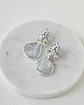 Aros circonitas, perla natural y racimo - Miniatura 1