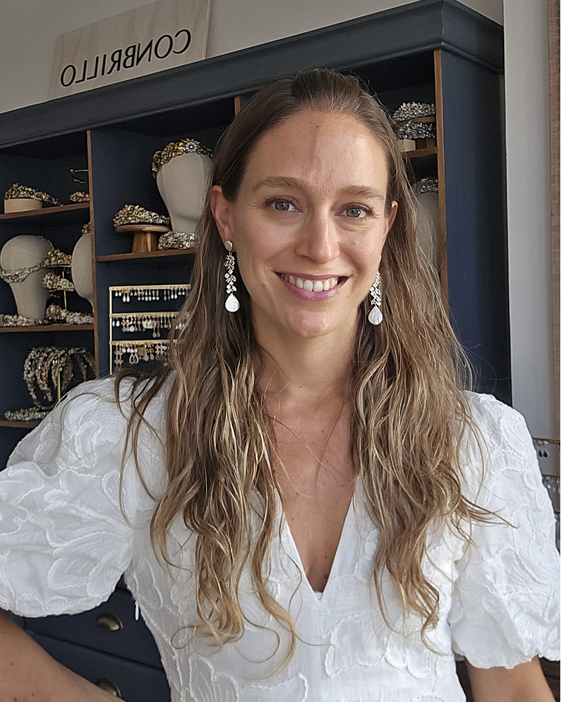 Aros perlas con circonita oro