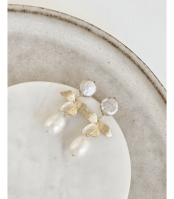 Aros Perla y hoja