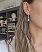 Aros circonita y perla de río - Miniatura 2