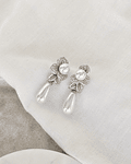Aros flor microcirconitas y perla