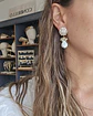 Aros circonitas, perla barroca y racimo - Miniatura 4
