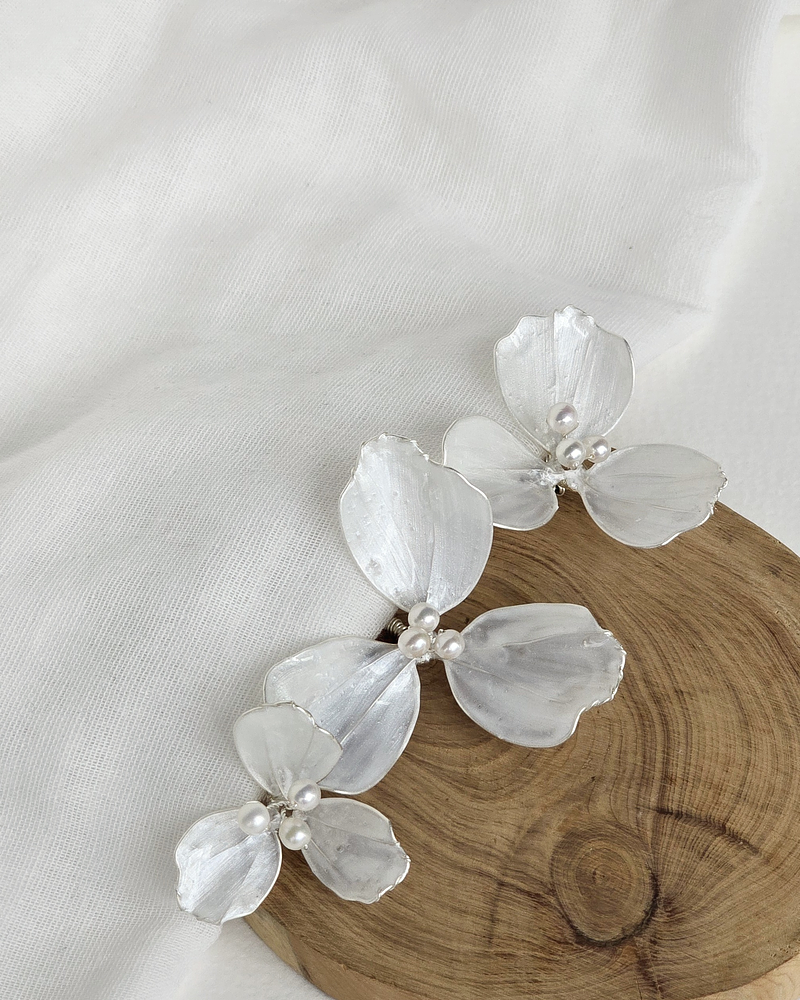 Set 3 pines flor nácar