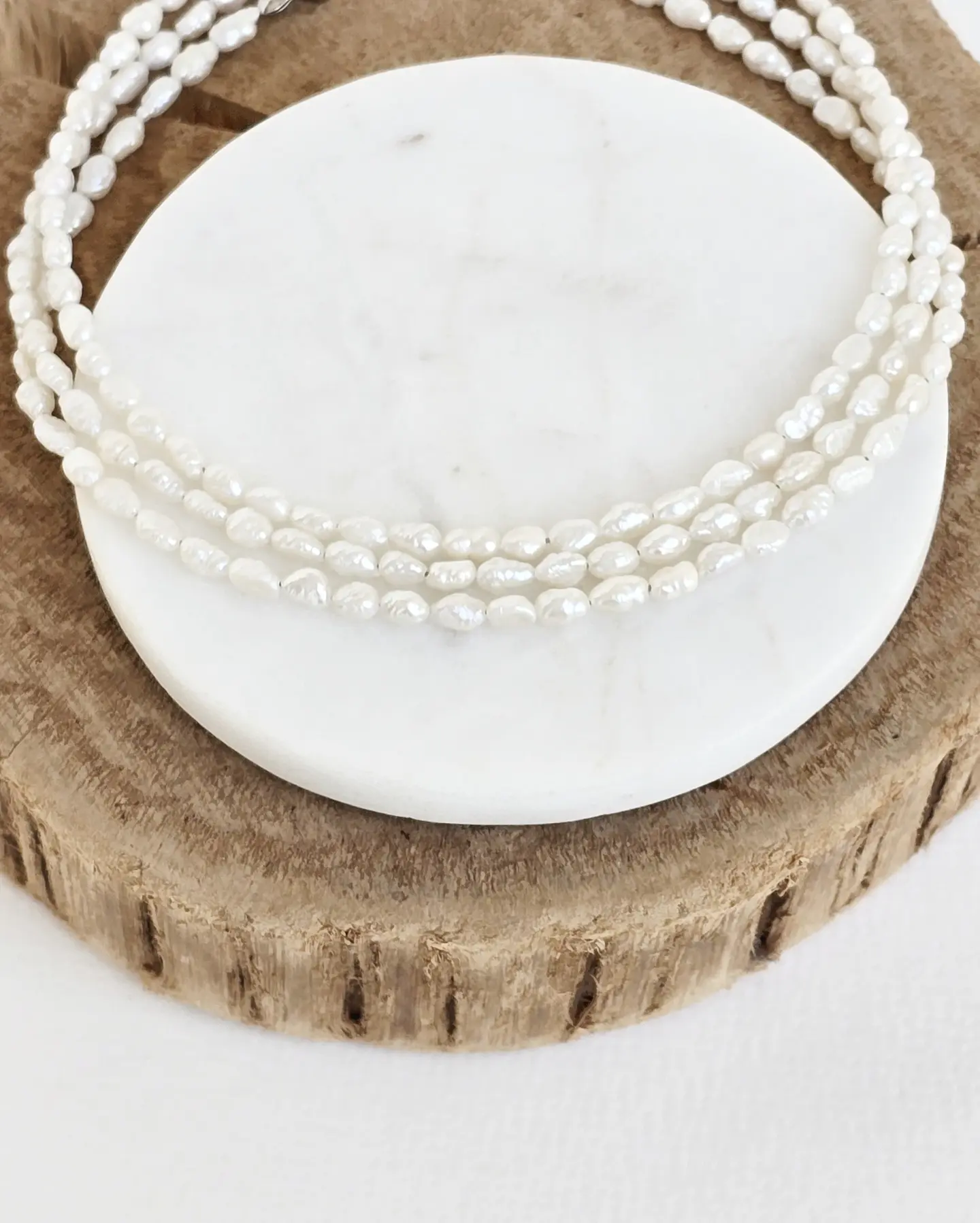 Collar perlas naturales 3 vueltas 1