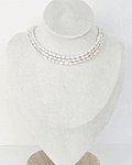 Collar perlas naturales 3 vueltas