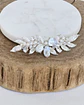 Tocado pequeño hojas y perlas - Miniatura 1