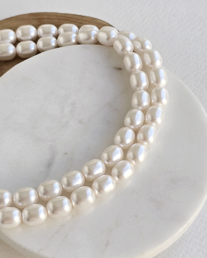 Choker perlas 2 vueltas