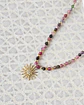 Collar turmalinas con sol oro - Miniatura 1