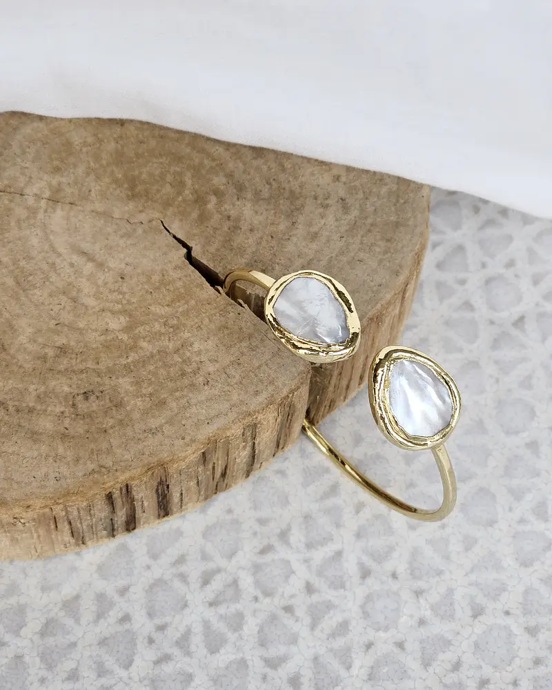 Esclava perlas forma de gota