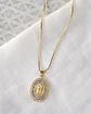 Collar virgen doble corrida circonitas - Miniatura 1
