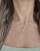 Collar cruz de circonitas plata - Miniatura 2