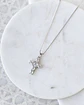 Collar cruz de circonitas plata - Miniatura 1