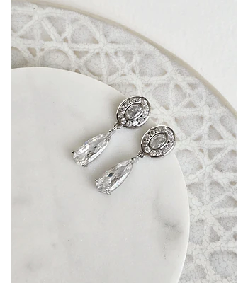 Aros clásicos vintage circonita pequeños