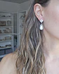 Aro vintage con perla y circonitas - Miniatura 3
