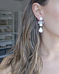 Aros perla flor y perla gota - Miniatura 3