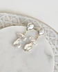 Aros perlas irregulares dorados - Miniatura 3
