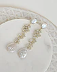 Aros perlas con circonita oro - Miniatura 1